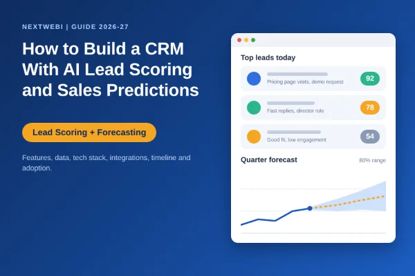 How to Build a CRM With AI Lead Scoring and Sales Predictions