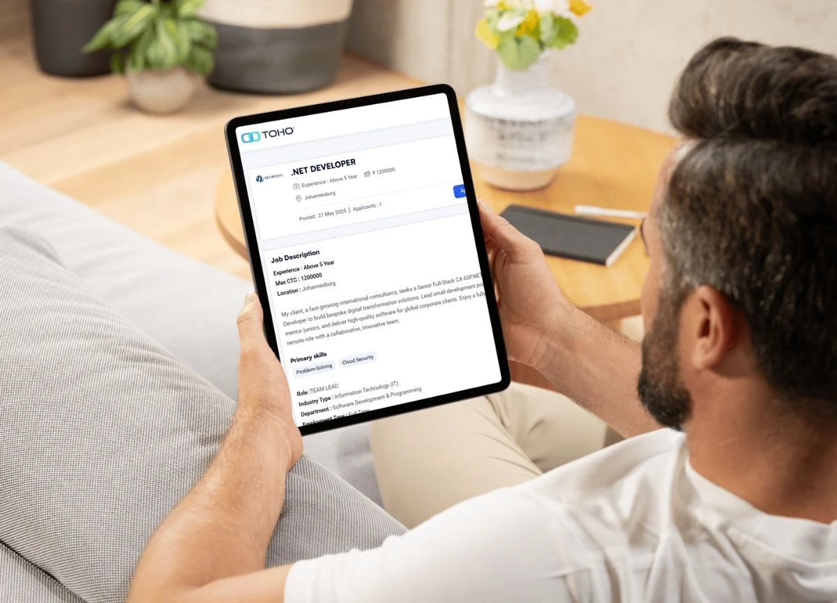 Job Portal Development for an African-based firm - TOHO