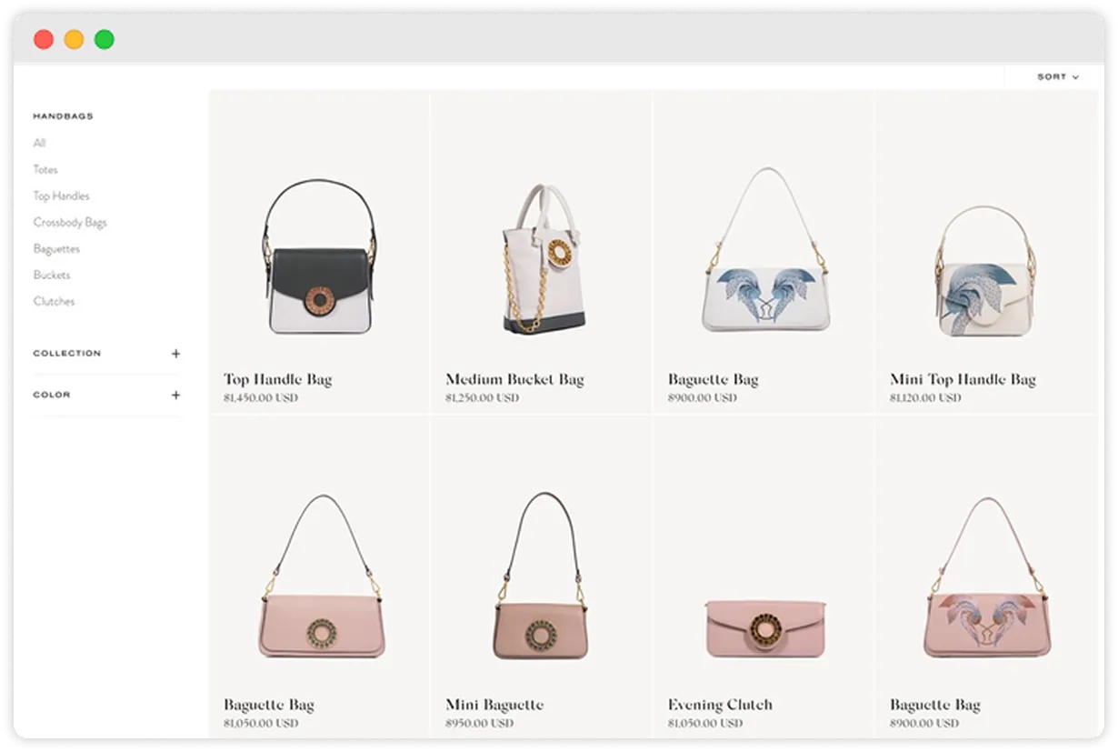 eCommerce Website & Application Development for Luxury Fashion Brand