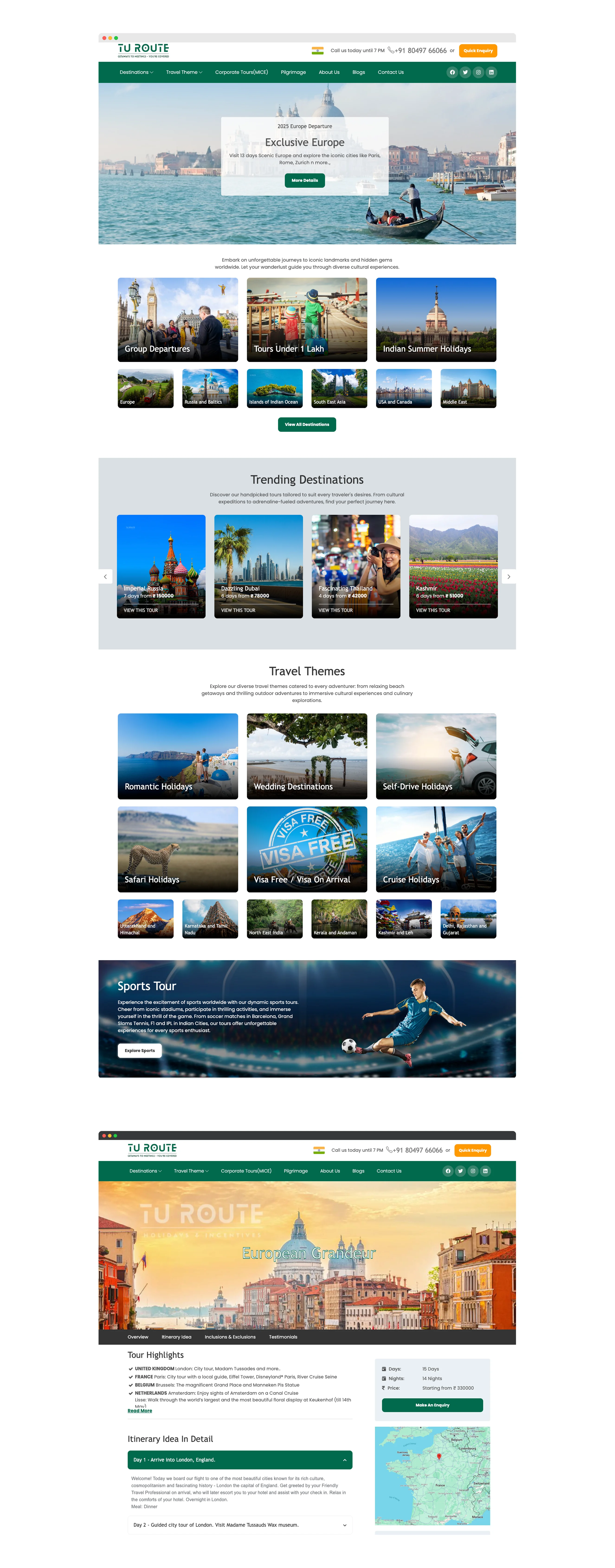 Travel Web Application Development