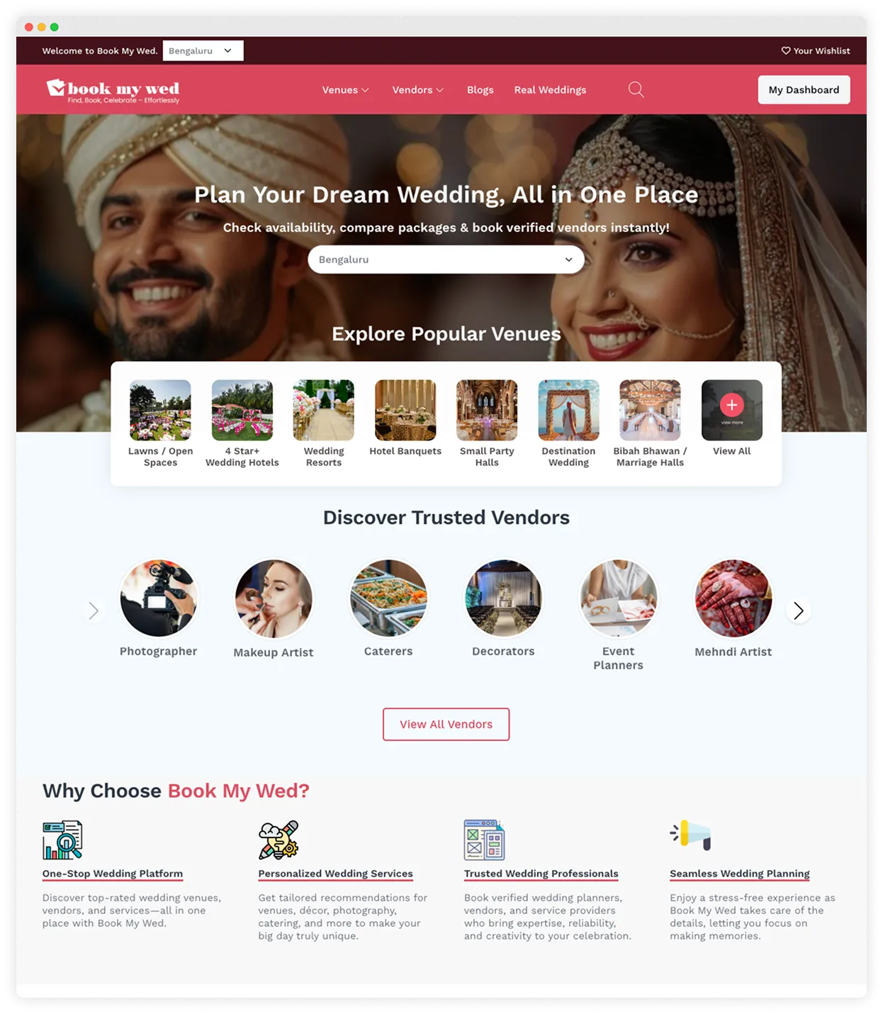 Web and Mobile App Development for Wedding Management and Planning