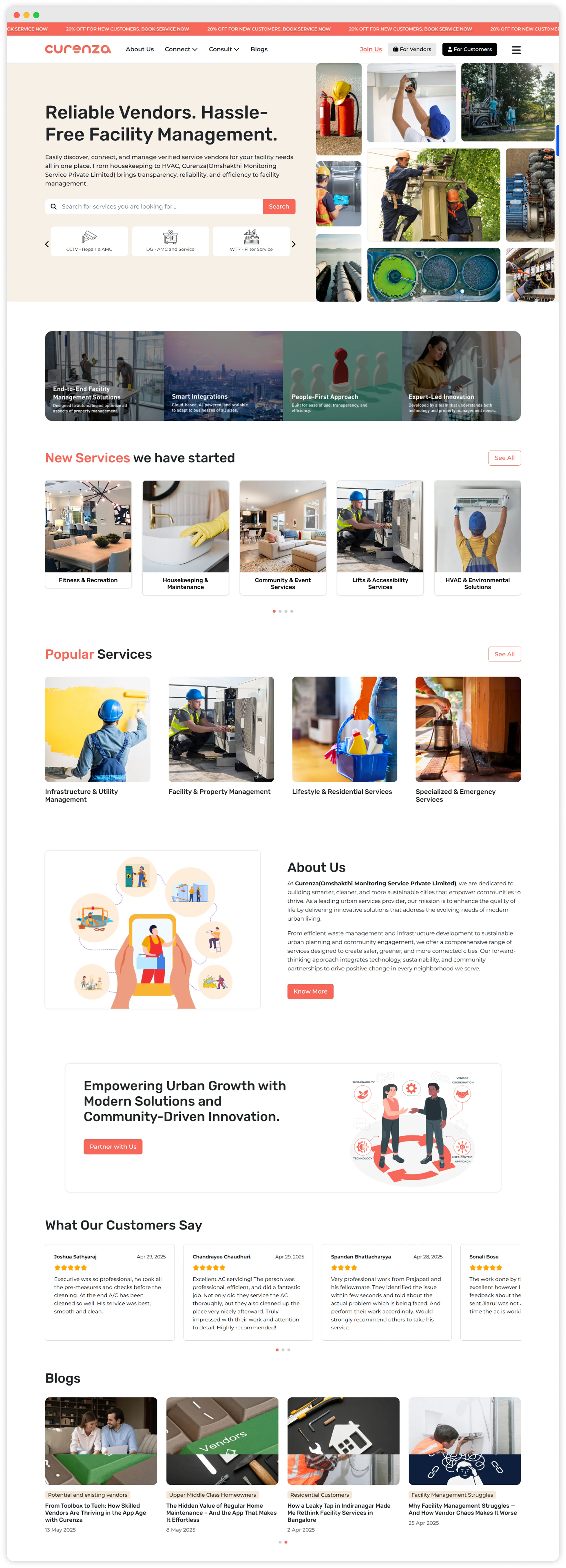 Web Application Design and Development for Facility Management Services Marketplace