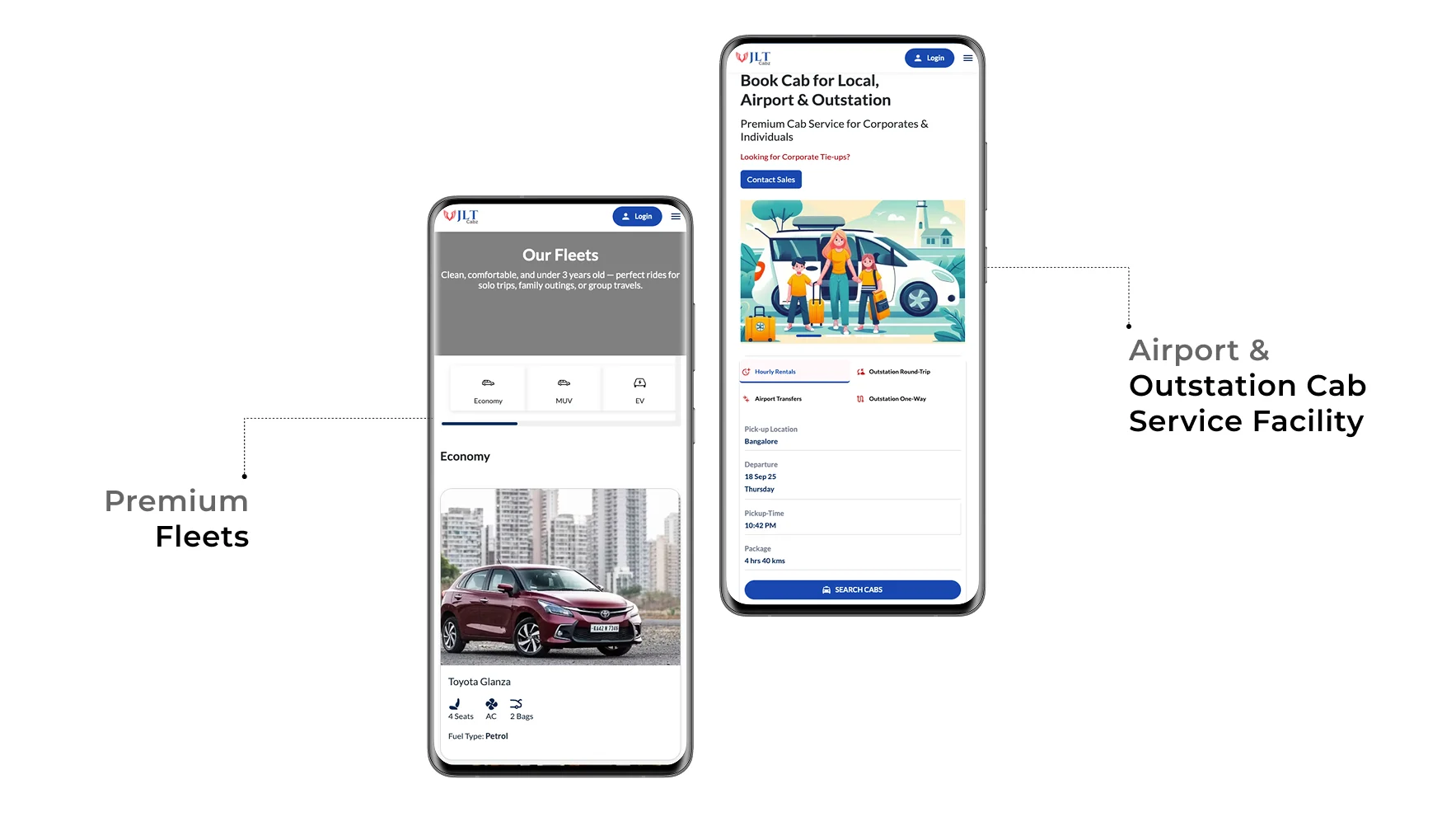 Web Application Development for Premium Cab Rental Company