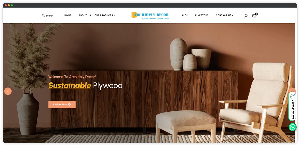Website & eCommerce Development for Plywood Manufacturer & Supplier Company