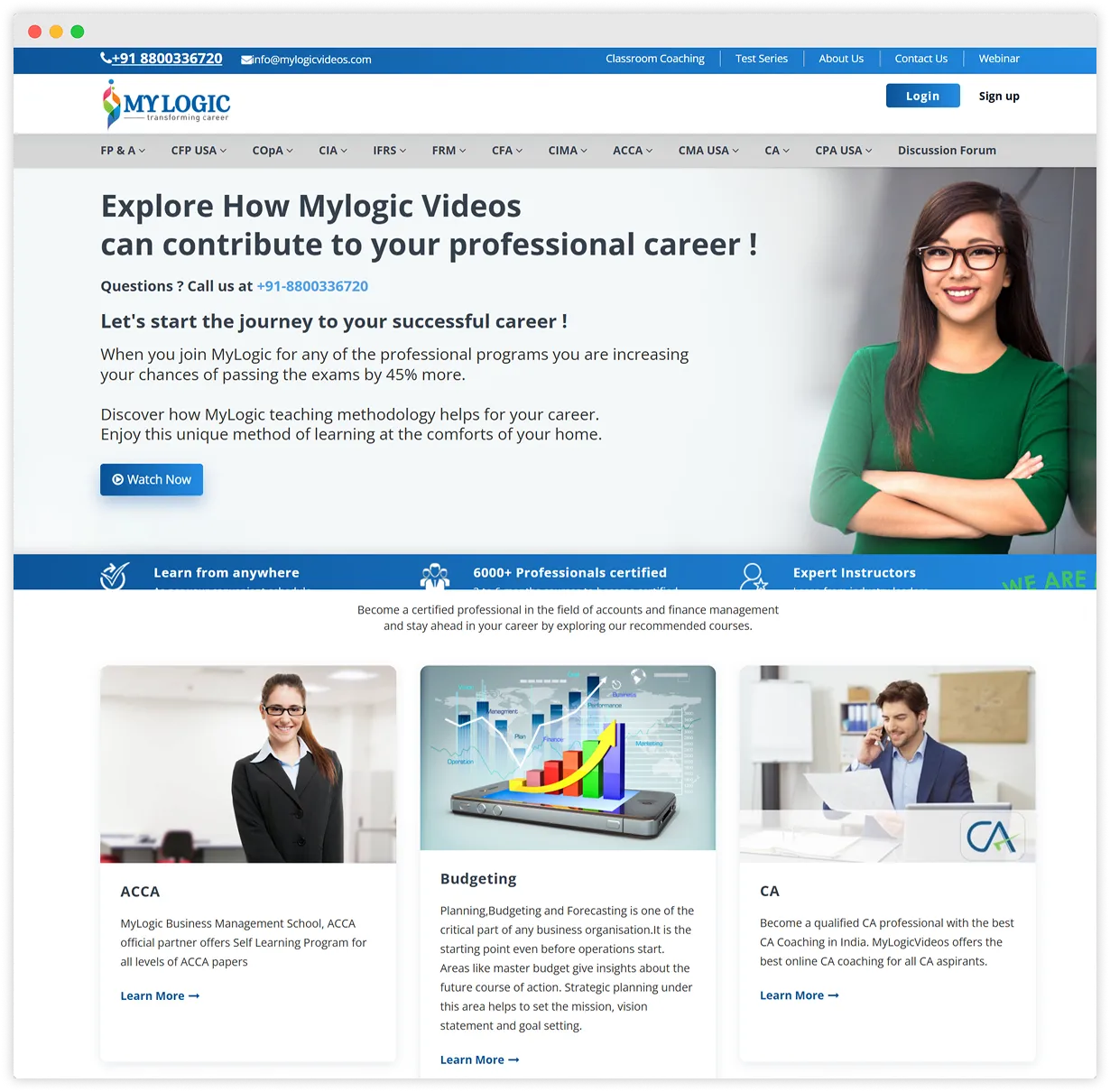 Website Design and Development for a Finance EdTech Company