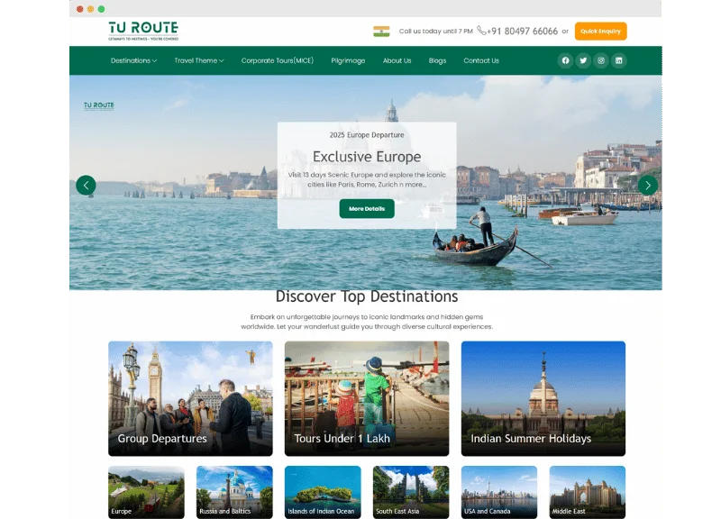 Travel Web Application Development