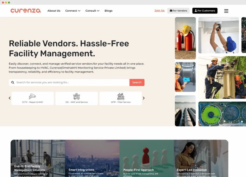Web Application Design and Development for Facility Management Services Marketplace